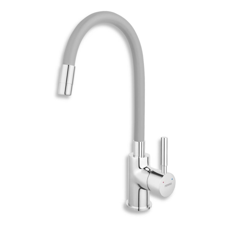 Novaservis - Sink tap with flexible arm shiny chrome/grey