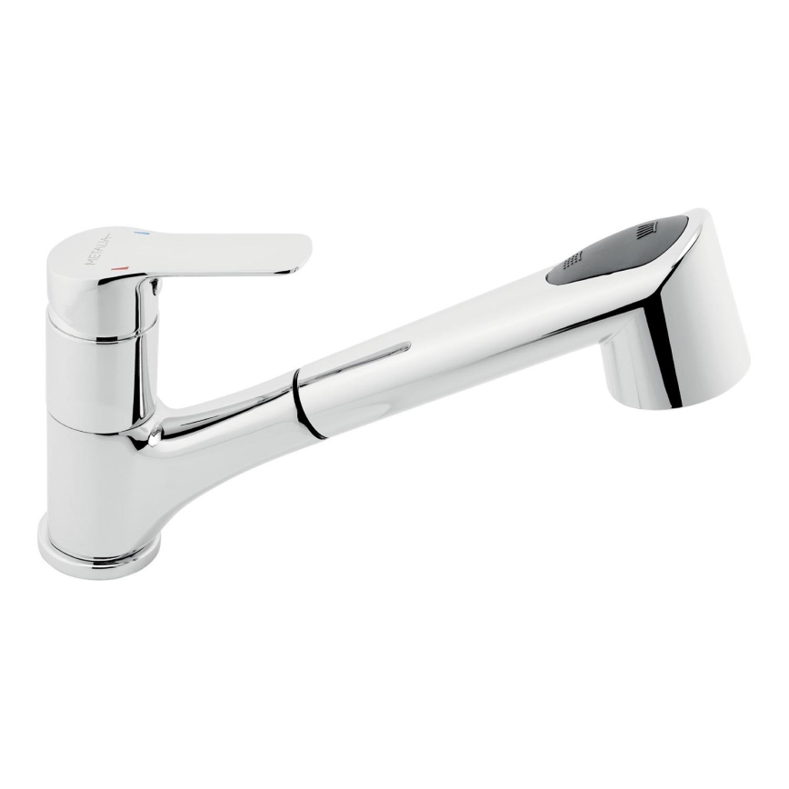 Novaservis - Sink tap with pull-out sprayer METALIA shiny chrome