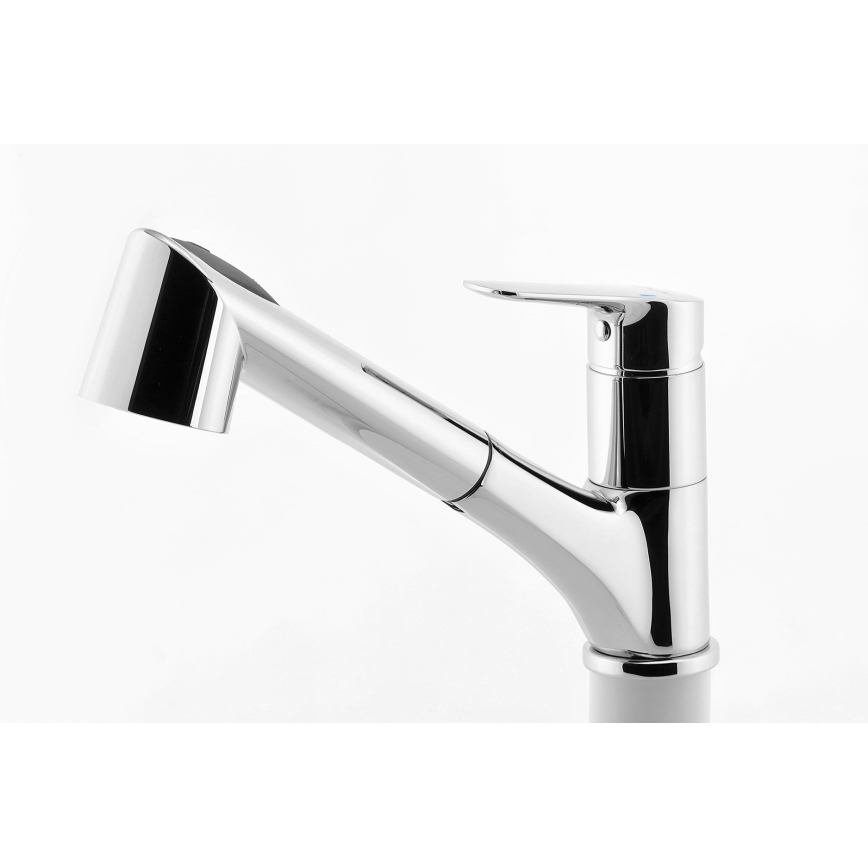 Novaservis - Sink tap with pull-out sprayer METALIA shiny chrome