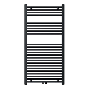 Novaservis - Straight black bathroom ladder radiator 644W/230V 120x60 cm