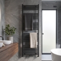 Novaservis - Straight Black Bathroom Towel Radiator 836W/230V 160x60 cm