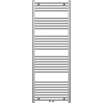 Novaservis - Straight polished chrome bathroom ladder heated towel radiator 544W/230V 160x60 cm