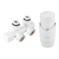 Novaservis - White Corner Radiator Set with Central Connection