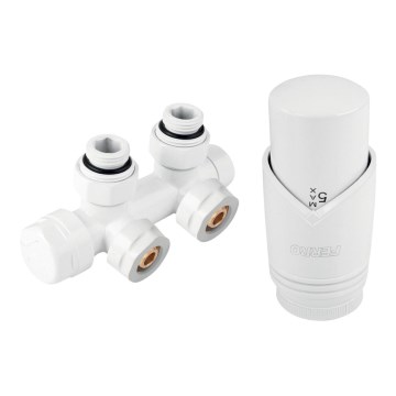 Novaservis - White Corner Radiator Set with Central Connection