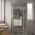 Novaservis — Bathroom Ladder Heated Towel Rail, 423 W/230 V, 120 x 60 cm, Polished Chrome, Straight