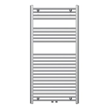 Novaservis — Bathroom Ladder Heated Towel Rail, 423 W/230 V, 120 x 60 cm, Polished Chrome, Straight