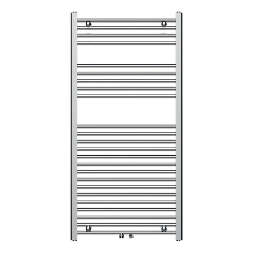 Novaservis — Bathroom Ladder Heated Towel Rail, 423 W/230 V, 120 x 60 cm, Polished Chrome, Straight