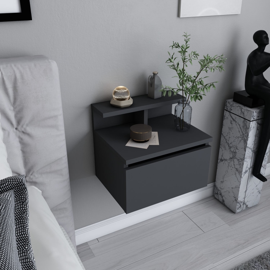 NOVEN Anthracite Nightstand
