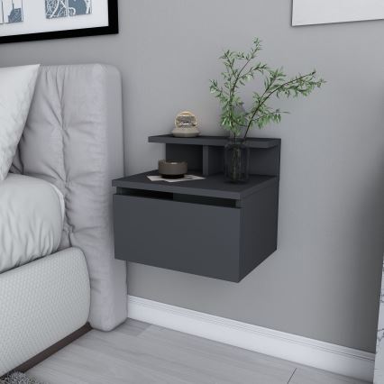 NOVEN Anthracite Nightstand