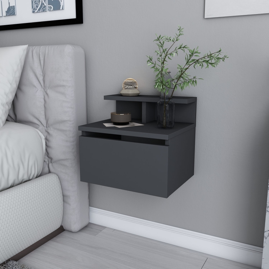 NOVEN Anthracite Nightstand
