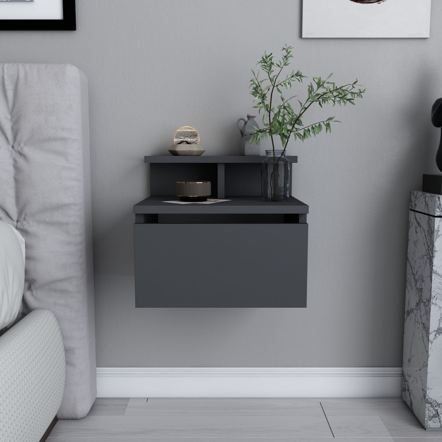 NOVEN Anthracite Nightstand