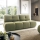 NUORO Green 3-Seater Sofa Bed with Storage