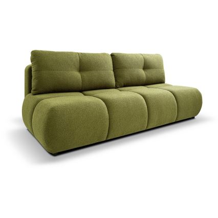 NUORO Green 3-Seater Sofa Bed with Storage
