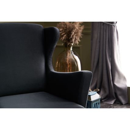 NUPI Anthracite Wingback Armchair