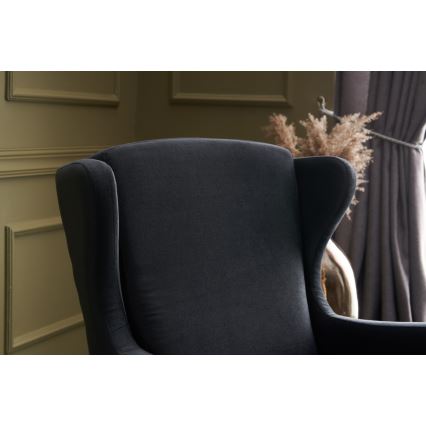 NUPI Anthracite Wingback Armchair