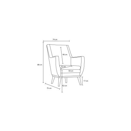 NUPI Armchair, Grey