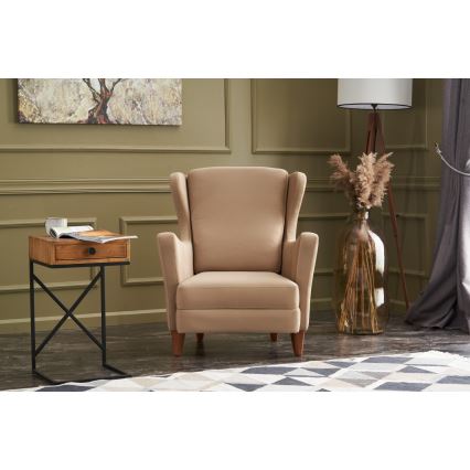 NUPI Wingback Armchair Cream