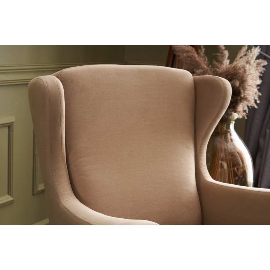NUPI Wingback Armchair Cream