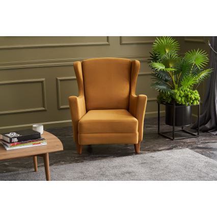 NUPI Wingback Armchair - Yellow