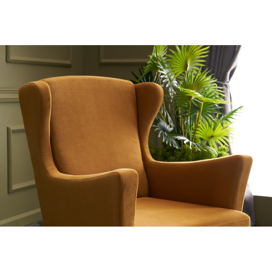 NUPI Wingback Armchair - Yellow