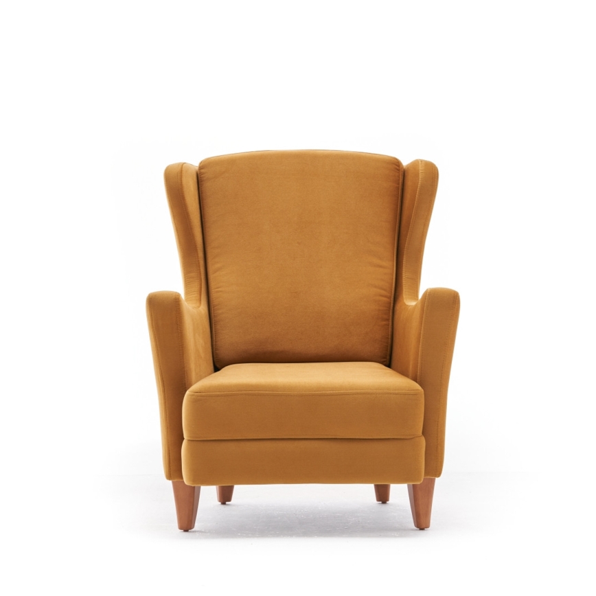 NUPI Wingback Armchair - Yellow
