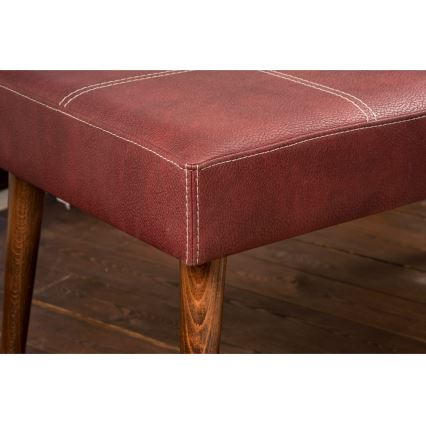 NUTO Ottoman 46 x 46 cm Red