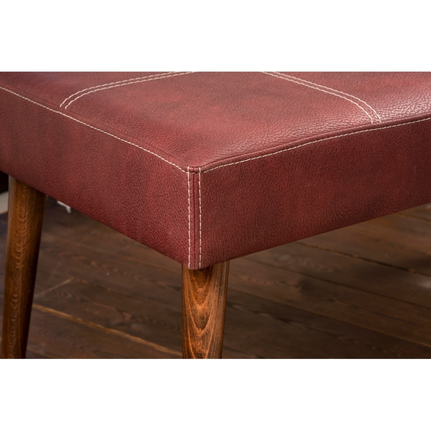 NUTO Ottoman 46 x 46 cm Red