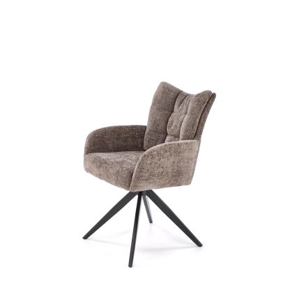 NUVO Swivel Dining Chair, 1 pc, Grey/Black