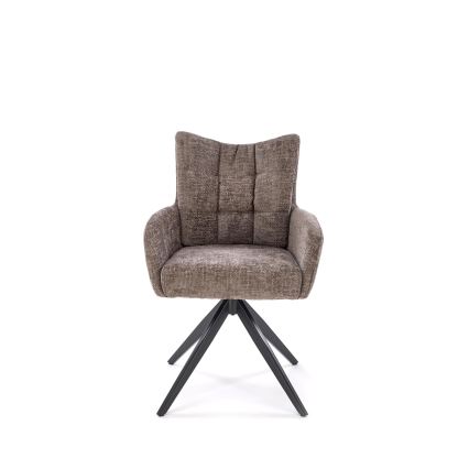 NUVO Swivel Dining Chair, 1 pc, Grey/Black