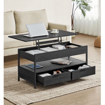 NYRO Lift-Top Coffee Table, Black