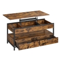 NYRO Lift-Top Coffee Table, Brown/Black