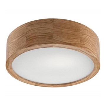 OAK Ceiling Light 1x E27/60W/230V, Oak, Ø 27.5 cm