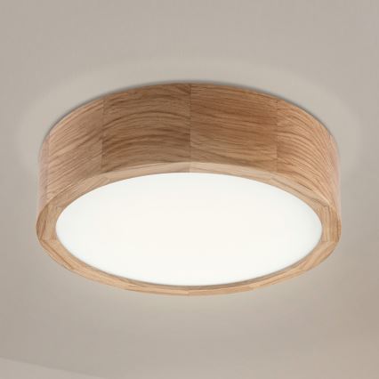 OAK Ceiling Light 1x E27/60W/230V, Oak, Ø 27.5 cm