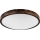 OAK SLIM LED Ceiling Light, 36W, 230V, 4000K, Ø 47 cm, Oak/Dark Brown