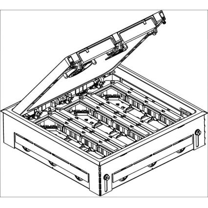 OBO 7427479 - Floor box GES9 7011 MT