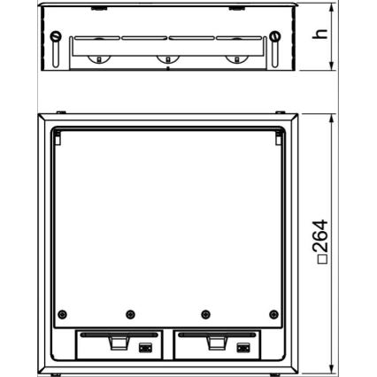 OBO 7427479 - Floor box GES9 7011 MT