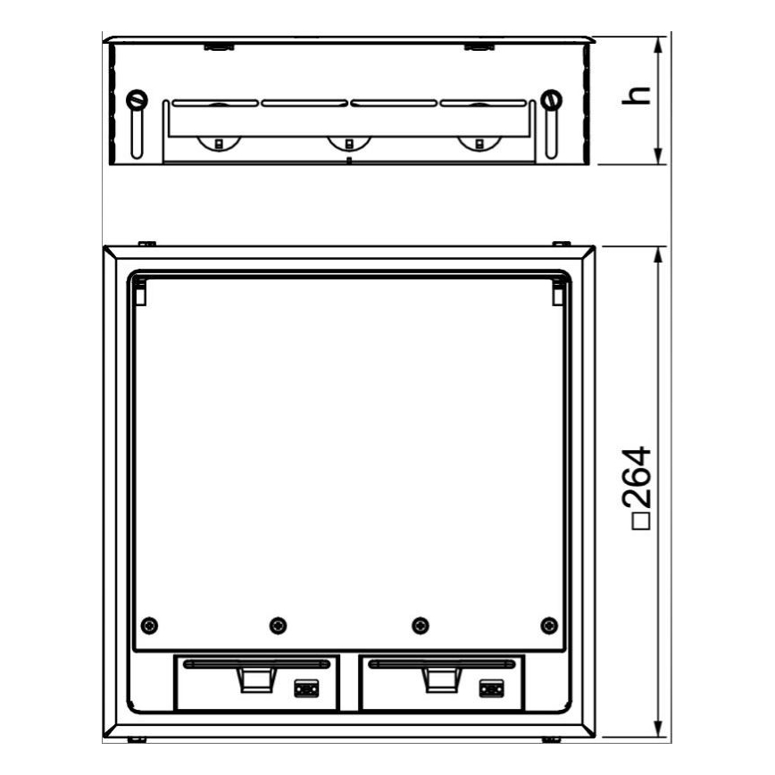 OBO 7427479 - Floor box GES9 7011 MT