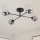 OBSIDIAN Flush-Mount Chandelier 4xG9/10W/230V Black/Smoked Gray