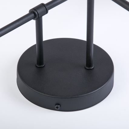 OBSIDIAN Flush-Mount Chandelier 4xG9/10W/230V Black/Smoked Gray