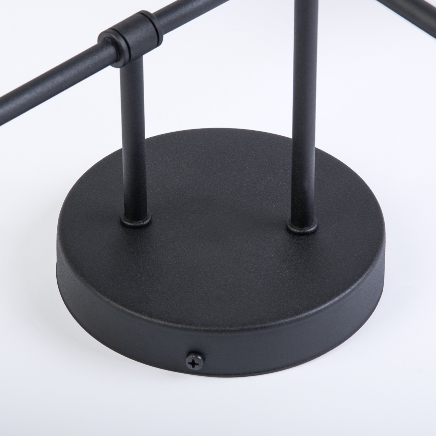 OBSIDIAN Flush-Mount Chandelier 4xG9/10W/230V Black/Smoked Gray