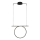 ODETTA LED cable pendant light, 30W, 230V, 4000K, black