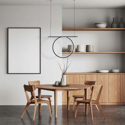 ODETTA LED cable pendant light, 30W, 230V, 4000K, black