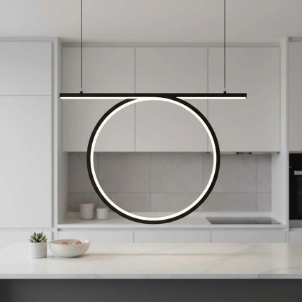 ODETTA LED cable pendant light, 30W, 230V, 4000K, black