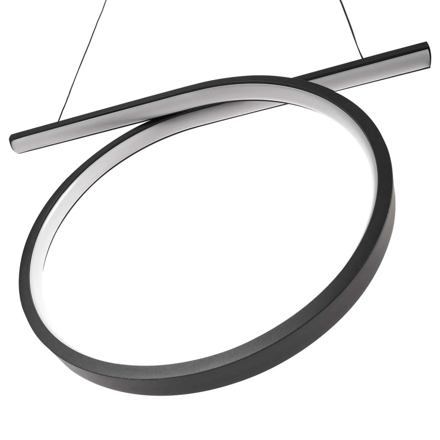 ODETTA LED cable pendant light, 30W, 230V, 4000K, black