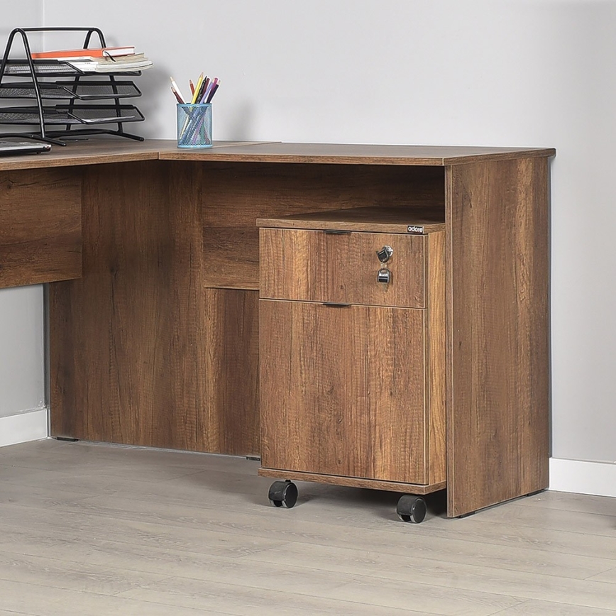 Office cabinet 61x41 cm brown
