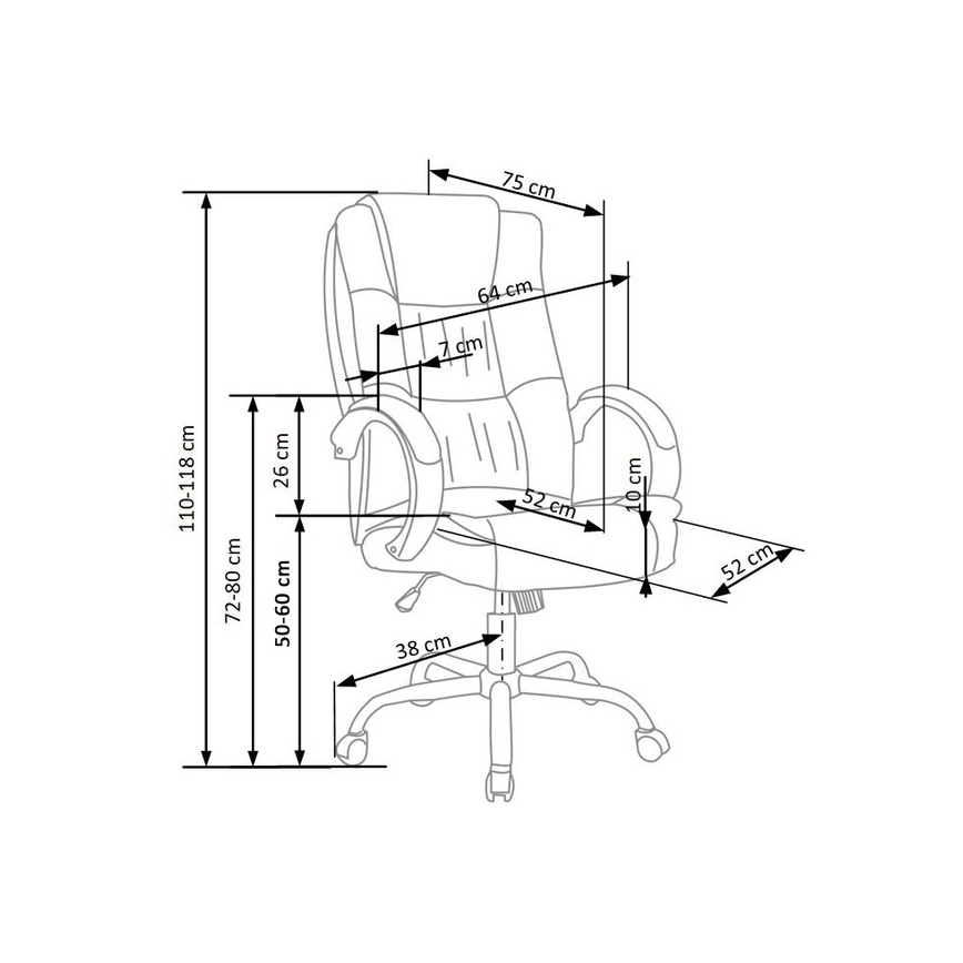 Office chair RELAX black