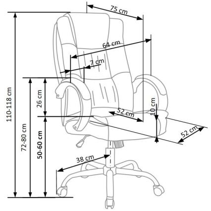 Office chair RELAX grey