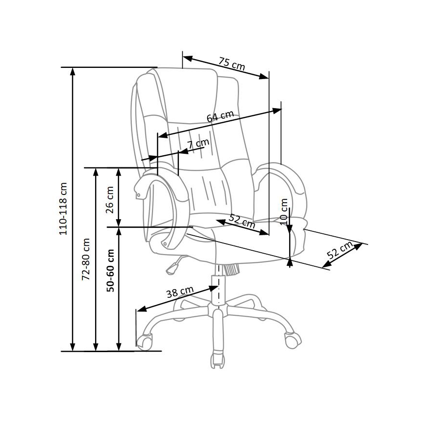 Office chair RELAX grey