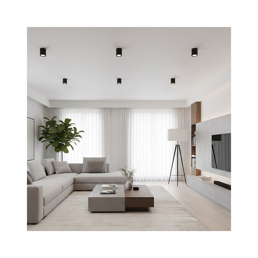 OH12 Spotlight 1xGX53/35W/230V 9,6 cm Black