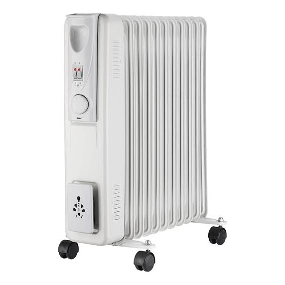 Oil-filled radiator with 11 fins 1000/1500/2500W/230V
